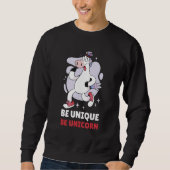 Be Unique Be Unicorn 3 Sweatshirt (Vorderseite)