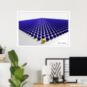 Be unique (blue) poster (Heimbüro)