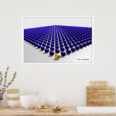 Be unique (blue) poster (Küche)