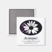Be Unique Magnet (Vorderseite/Rückseite)