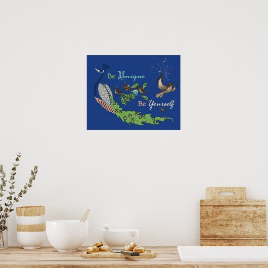 Be Unique Poster (Küche)