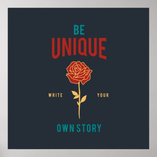 Be Unique Poster (Vorne)