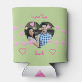 Be Valentine Watercolor Paris Eiffel Tower PHOTO Dosenkühler (Rückseite)