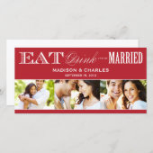 & BE VERHEIRATET | Ankündigung Datum freihalten (Vorne/Hinten)