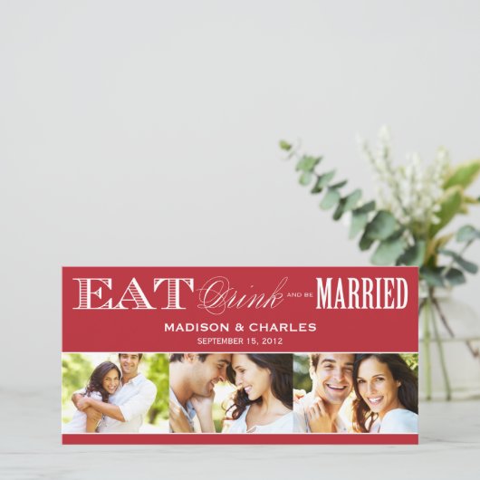 & BE VERHEIRATET | Ankündigung Datum freihalten (Stehend Vorderseite)