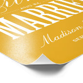 & BE VERHEIRATET | EMPFANG DRUCKEN FOTODRUCK (Ecke)