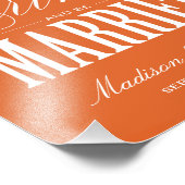 & BE VERHEIRATET | EMPFANG DRUCKEN FOTODRUCK (Ecke)