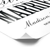 & BE VERHEIRATET | EMPFANG DRUCKEN FOTODRUCK (Ecke)