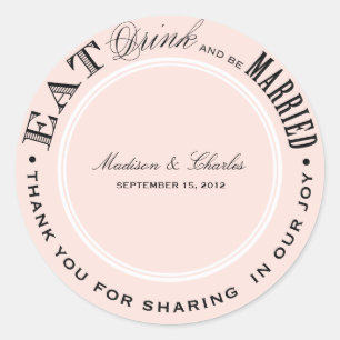 & BE VERHEIRATET   FAVOR STICKERS