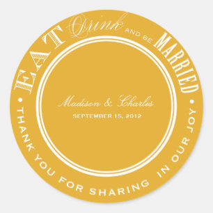 & BE VERHEIRATET FAVOR STICKERS