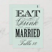 & BE VERHEIRATET | TISCHNUMMER (Vorne/Hinten)