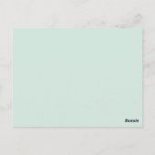 & BE VERHEIRATET | TISCHNUMMER (Rückseite)