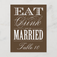 & BE VERHEIRATET | TISCHNUMMER