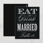 & BE VERHEIRATET | Tischnummer (Vorne/Hinten)