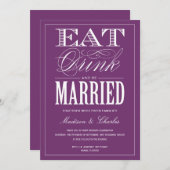 & BE VERHEIRATET| WEDERINVITATION EINLADUNG (Vorne/Hinten)