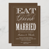 & BE VERHEIRATET| WEDERINVITATION EINLADUNG (Vorne/Hinten)