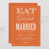 & BE VERHEIRATET| WEDERINVITATION EINLADUNG (Vorne/Hinten)