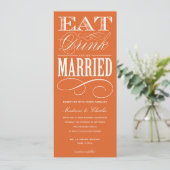 & BE VERHEIRATET| WEDERINVITATION STYLE 2 EINLADUNG (Stehend Vorderseite)