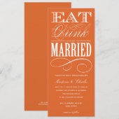 & BE VERHEIRATET| WEDERINVITATION STYLE 2 EINLADUNG (Vorne/Hinten)