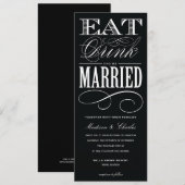 & BE VERHEIRATET| WEDERINVITATION STYLE 2 EINLADUNG (Vorne/Hinten)