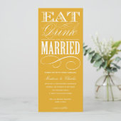 & BE VERHEIRATET| WEDERINVITATION STYLE 2 EINLADUNG (Stehend Vorderseite)