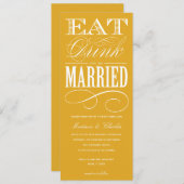 & BE VERHEIRATET| WEDERINVITATION STYLE 2 EINLADUNG (Vorne/Hinten)