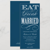 & BE VERHEIRATET| WEDERINVITATION STYLE 2 EINLADUNG (Vorne/Hinten)