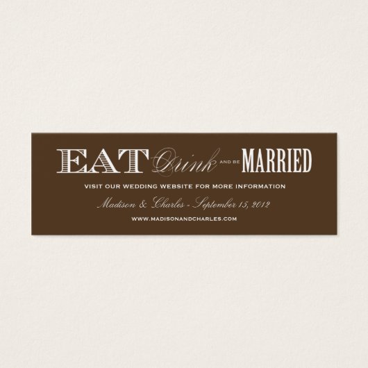 & BE VERHEIRATET | WEDING WEBSITE CARDS (Vorderseite)