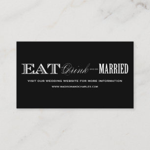 & BE VERHEIRATET   WEDING WEBSITE CARDS BEGLEITKARTE