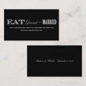 & BE VERHEIRATET | WEDING WEBSITE CARDS BEGLEITKARTE (Vorne/Hinten)