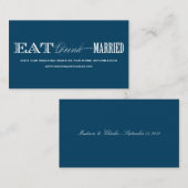 & BE VERHEIRATET | WEDING WEBSITE CARDS BEGLEITKARTE (Vorne/Hinten)