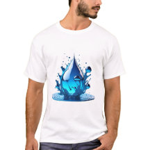 "Be Water" Drop Design Hochwertige Qualität