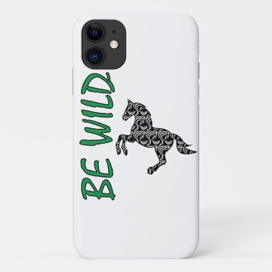 Be Wild-Strong and Decorative Horse Case-Mate iPhone Hülle (Rückseite)