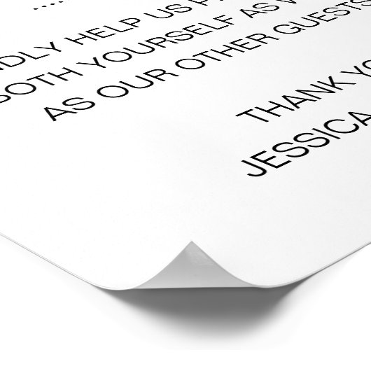 Be Wise Sanitize Hand Sanitiser Wedding Poster (Ecke)