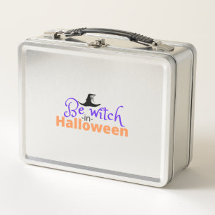 Be witch in Halloween Shirt for Halloween Metall Brotdose