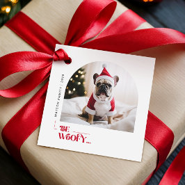 Be Woofy Funny Family Pet Dog Arch Photo Christmas Geschenkanhänger