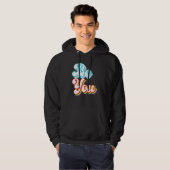 Be You  LGBTQ pride rainbow and trans flag Hoodie (Vorne ganz)