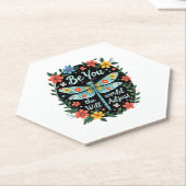 Be You The World Will Adjust - Dragonfly (2) Untersetzer (angewinkelt)