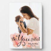 Be.You.tiful Baby Name & DOB Fotoplatte (Vorderseite)