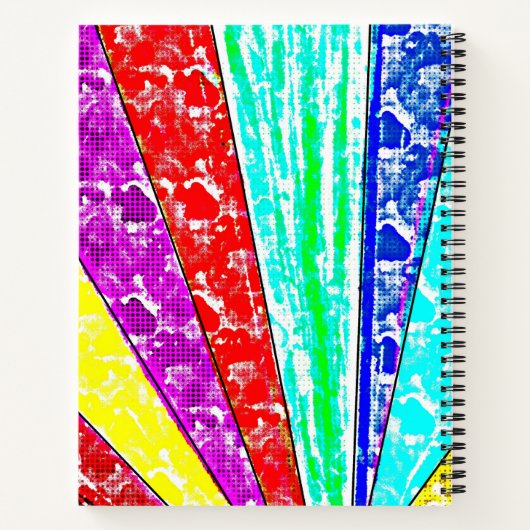 Be-You-Tiful Little Girl Laughing Pop Art Notizblock (Rückseite)