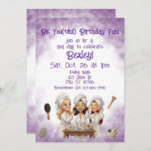 Be You(tiful) Spa Day Birthday Einladung (Vorne/Hinten)