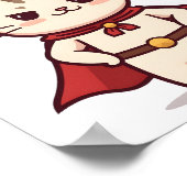 Be Your Own Hero Cute Cat Hero Poster (Ecke)