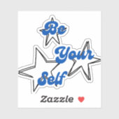 Be Your Self Inspirational Aufkleber (Blatt)