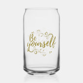 Be Yourself Can Glass Dosenglas (Vorderseite)