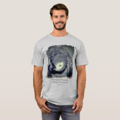 Be Yourself Cute Parrot Quote Inspirational  T-Shirt (Vorne ganz)