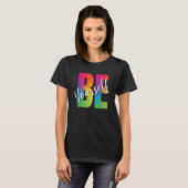 Be Yourself LGBT-Q Gay Lesbian Bi Trans Pride Squa T-Shirt (Vorne ganz)