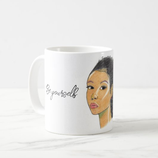 Be yourself, no fear kaffeetasse (Vorderseite Links)