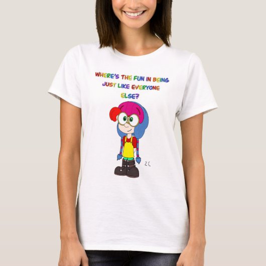 Be yourself shirt (Vorderseite)