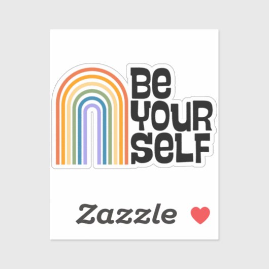Be Yourself Sticker (Blatt)
