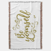 Be Yourself T-shirt Decke (Vorderseite Vertikal)